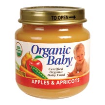 APPLES & APRICOTS,OG Case of 24 / 4 OZ from Organic Baby