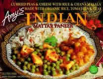 Whole meal organic mattar paneer Case of 12 / 10 OZ from AMY'S