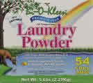 LAUNDRY POWDER,PREMIUM Case of 1 / 5# from Bio Kleen