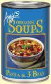 AMY'S: Soup organic pasta & 3 bean 14.1 OZ