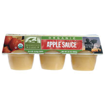 APPLESAUCE,OG Case of 12 / 6/4 OZ from WoodStock Farms