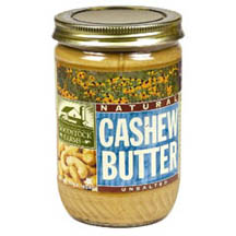 CASHEW BUTTER,NO SALT Case of 12 / 16 OZ from WoodStock Farms