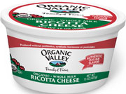 Organic Valley: Ricotta cheese,og 15 OZ