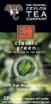 Tea,green,traditional Case of 6 / 25 BAG from Original Ceylon Tea Co