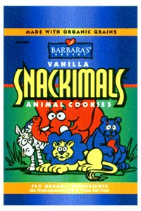 ANIMAL COOKIES,VANILLA Case of 12 / 5 OZ from Barbaras Bakery