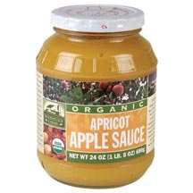 APPLESAUCE,OG,APRICOT - 12 / 24 OZ from WoodStock Farms