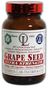 Olympian labs - Grape seed extract 200mg 100 caps