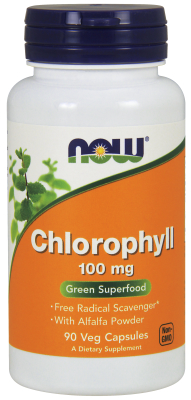 NOW: CHLOROPHYLL 100mg  90 CAPS 90 CAPS