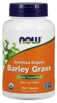NOW: BARLEY GRASS 500mg Organic 250 TABS