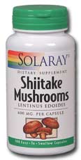 Shiitake mushroom, 100ct 600mg