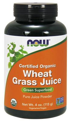 NOW: Organic Wheat Grass Juice Powder 4 oz