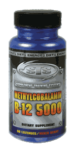 Methylcobalamine B-12 5000 mcg Mixed Berry 90 ct Loz. from Supplement Training Systems