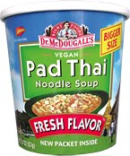BIG SOUP CUP,PAD THAI NDL Case of 6 / 2 OZ from Doctor McDougalls Right Foods
