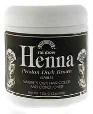 HENNA,PERSIAN DARK BROWN Case of 1 / 4 OZ from Rainbow Research