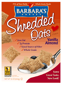 SHREDDED OATS,VANILLA ALD Case of 12 / 16 OZ from Barbaras Bakery