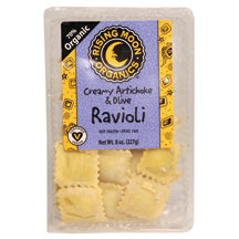 RAVIOLI,OG,VG,CRMY ARTICH Case of 6 / 8 OZ from Rising Moon Organics