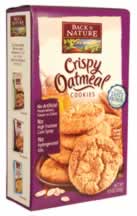 COOKIES,CRISPY OATMEAL Case of 12 / 9.5 OZ from Back To Nature (Organic Milling)