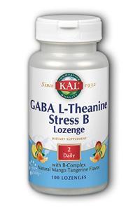 KAL: GABA L-Theanine Stress B Lozenge (Mango Tangerine) 100 ct Loz