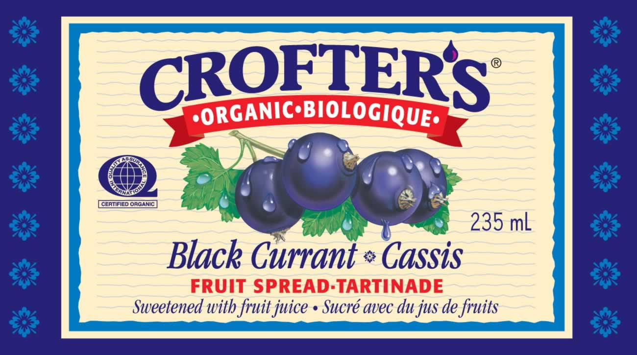 FRT SPRD,OG,BLACK CURRANT Case of 12 / 10 OZ from Crofters