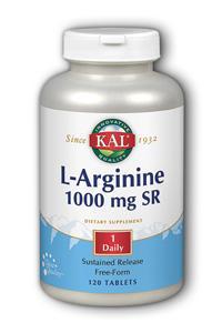 KAL: L-Arginine Sustained Release 120 Tabs
