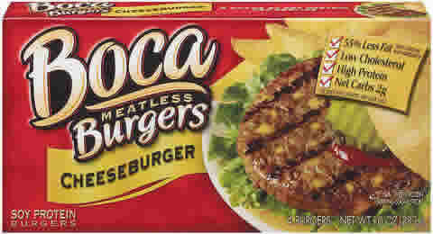 BURGER,W/OG SOY CHS,VEG Case of 12 / 10 OZ from Boca Foods