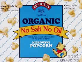 POPCORN MICROWAVABLE ORGANIC NO/OIL NO/SALT - 12 / 3-2.8 OZ from Little Bear Organics
