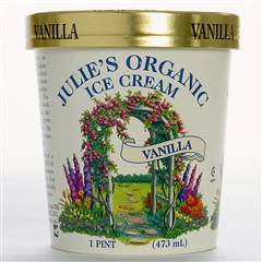 ICE CREAM,OG,VANILLA - 6 / PINTS from Julies Organic Ice Cream