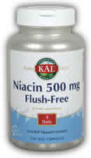 Flush-Free Niacin-500 120ct 500mg from Kal