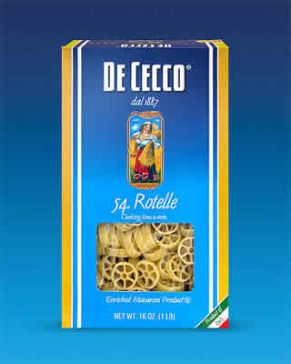 PASTA,ROTELLE-WAGONWHEEL Case of 20 / 16 OZ from De Cecco Pasta