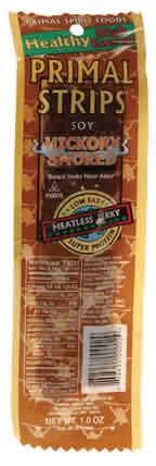MEATLESS JERKY,HCKY SMOKE Case of 24 / 1 OZ from Primal Strips