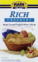 Crackers,og,rich wheat Case of 12 / 6.5 OZ from Hain Pure Foods Co Inc
