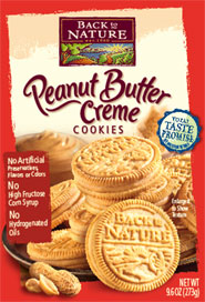 COOKIES,SANDWICH,PNT BTR Case of 12 / 9.6 OZ from Back To Nature (Organic Milling)
