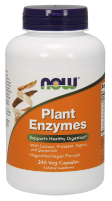 NOW: Plant Enzymes 240 Veg Capsules