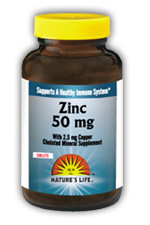 Zinc, 50 mg 250ct from Natures Life