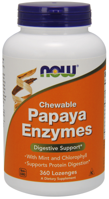 NOW: Papaya Enzyme Lozenges 360 Chewable Tablets