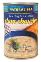 CLAM CHOWDER,OG,NE Case of 12 / 15 OZ from Natural Sea