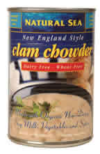 CLAM CHOWDER,OG,NE,D/F - 12 / 15 OZ from Natural Sea