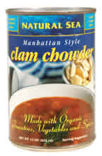 CLAM CHOWDER,OG,MANHATTAN Case of 12 / 15 OZ from Natural Sea