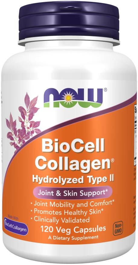 NOW: BioCell Collagen Hydrolyzed Type II 120 Veg Caps