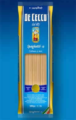 PASTA,SPAGHETTI Case of 20 / 16 OZ from De Cecco Pasta