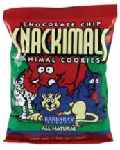 SNACKIMALS,OG,CHOC CHIP - 18 / 2.125 OZ from Barbaras Bakery