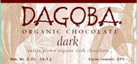 Choc bar,og,dark 59% Case of 12 / 2 OZ from Dagoba Chocolate