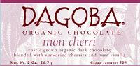 CHOC BAR,OG,CHERY,DRK 72% Case of 12 / 2 OZ from Dagoba Chocolate
