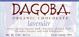 Choc bar,og,lavnd,drk 59% Case of 12 / 2 OZ from Dagoba Chocolate