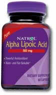 Alpha Lipoic Acid 50mg 60 caps from NATROL
