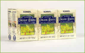 RAISINS,OG,SEEDLESS Case of 5 / # from Bonner Packing