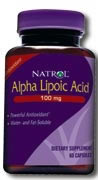 Alpha Lipoic Acid 100mg 60 caps from NATROL