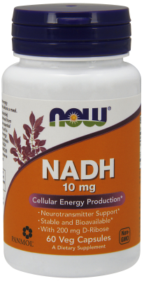 NOW: NADH 10mg With Ribose 60 Vcaps