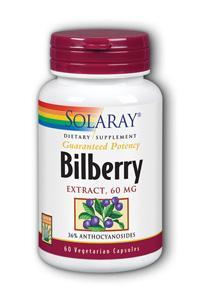 Bilberry Extract 60ct 60mg from Solaray