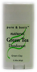 DEOD,GREEN CLAY STICK Case of 1 / 2.5 OZ from Pure & Basic